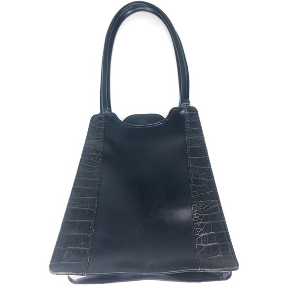 Laura Leigh Ltd Navy Leather Purse Made In Italy - Picture 2 of 7